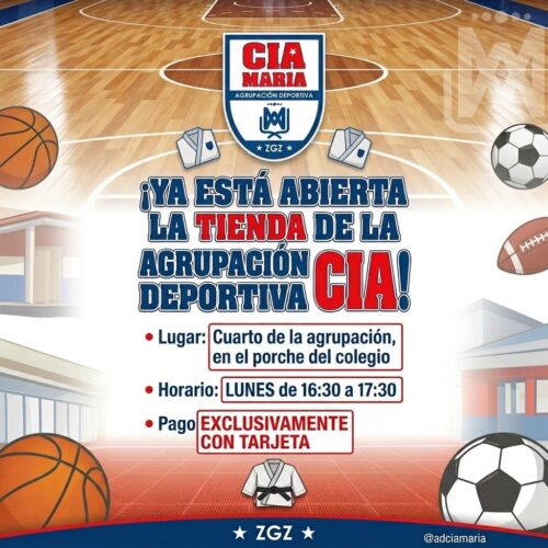 Horario Tienda A.D. Cia María